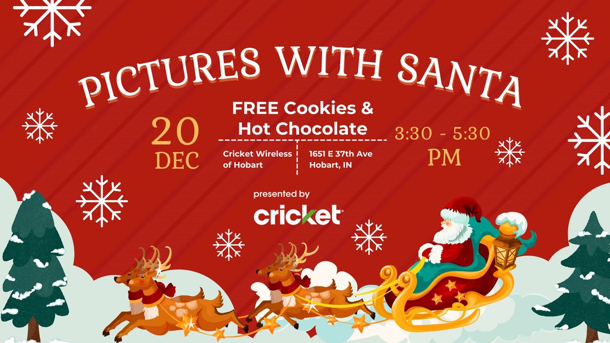 FREE Pictures with Santa + FREE Hot Chocolate & Cookies