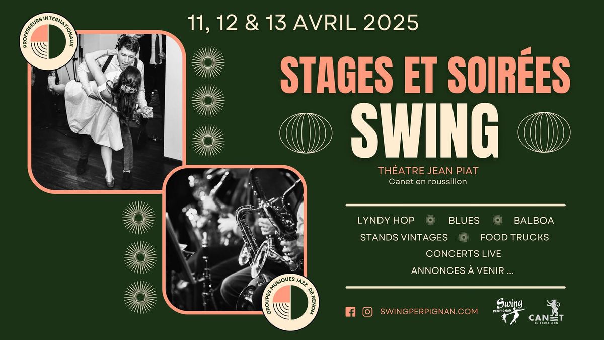 Stages & soir\u00e9es Swing Avril 2025 !