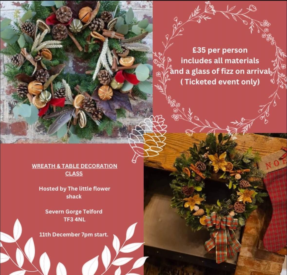 Wreath & Table Decoration Class 