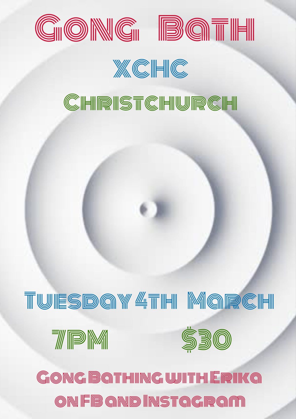 Gong Bath at XCXH - Christchurch