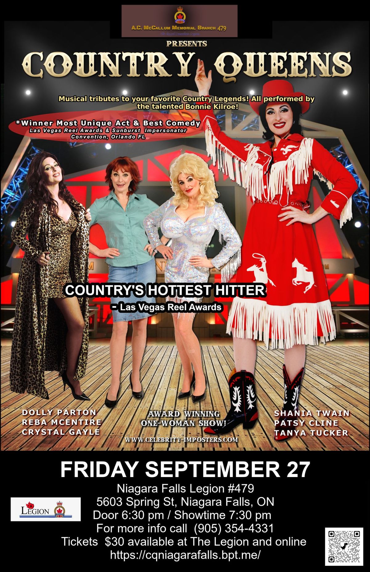 COUNTRY QUEENS comes to NIAGARA FALLS