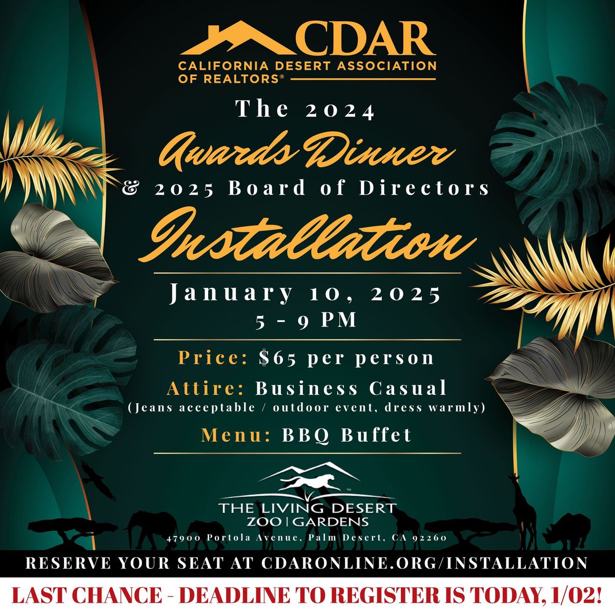 2024 CDAR Awards Dinner & 2025 BOD Installation