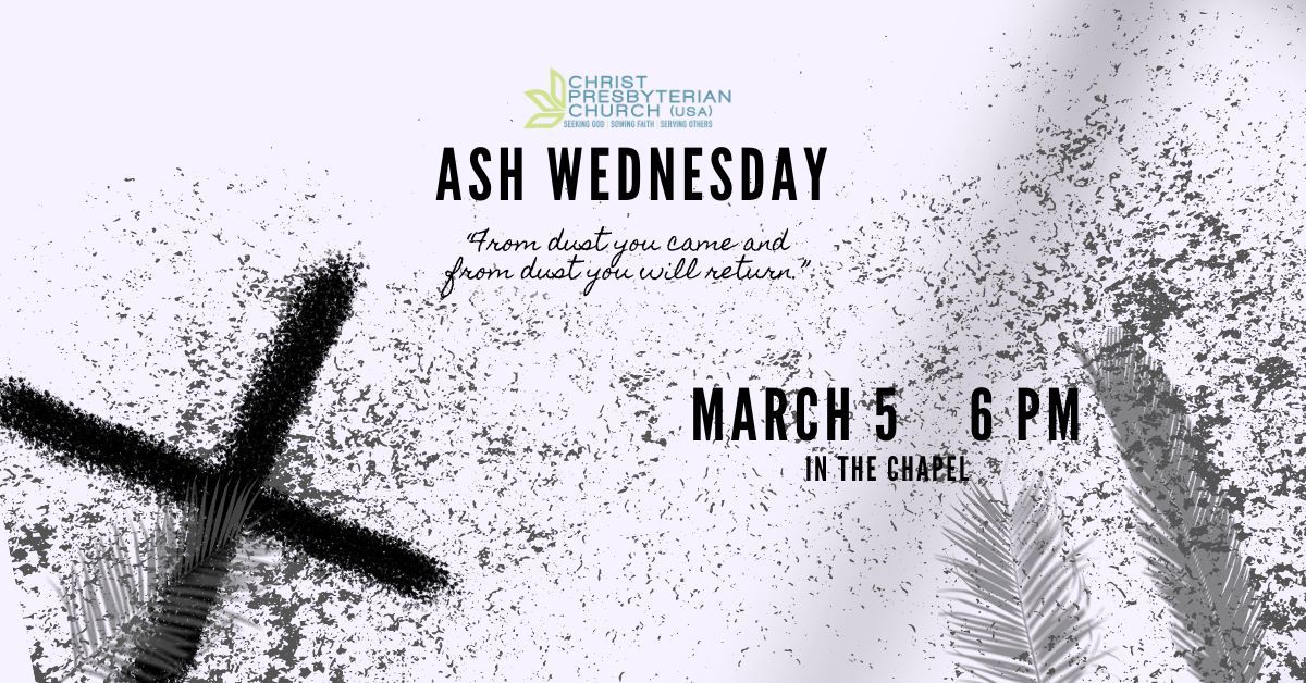 Ash Wednesday Worship Service 