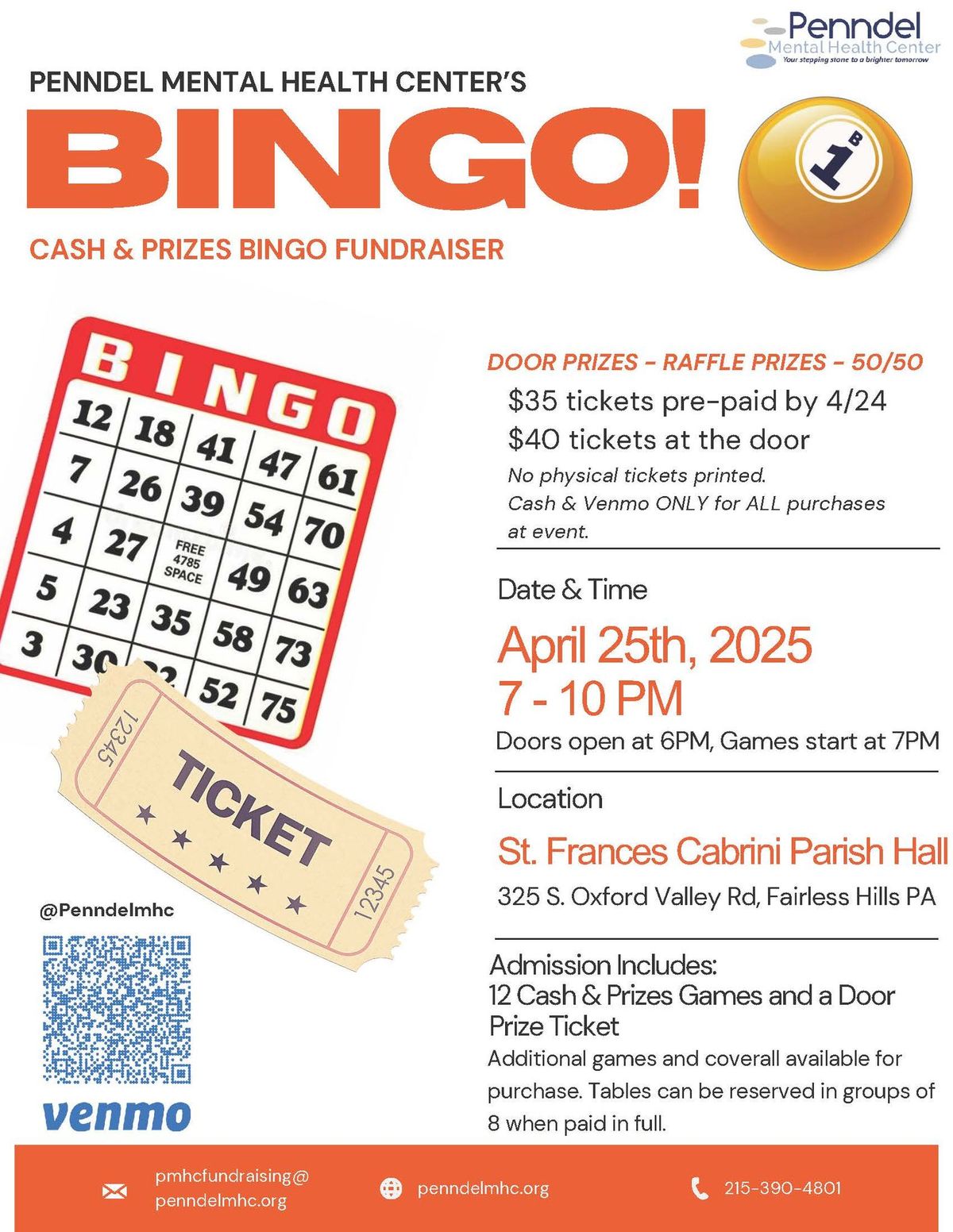 Cash & Prizes Bingo