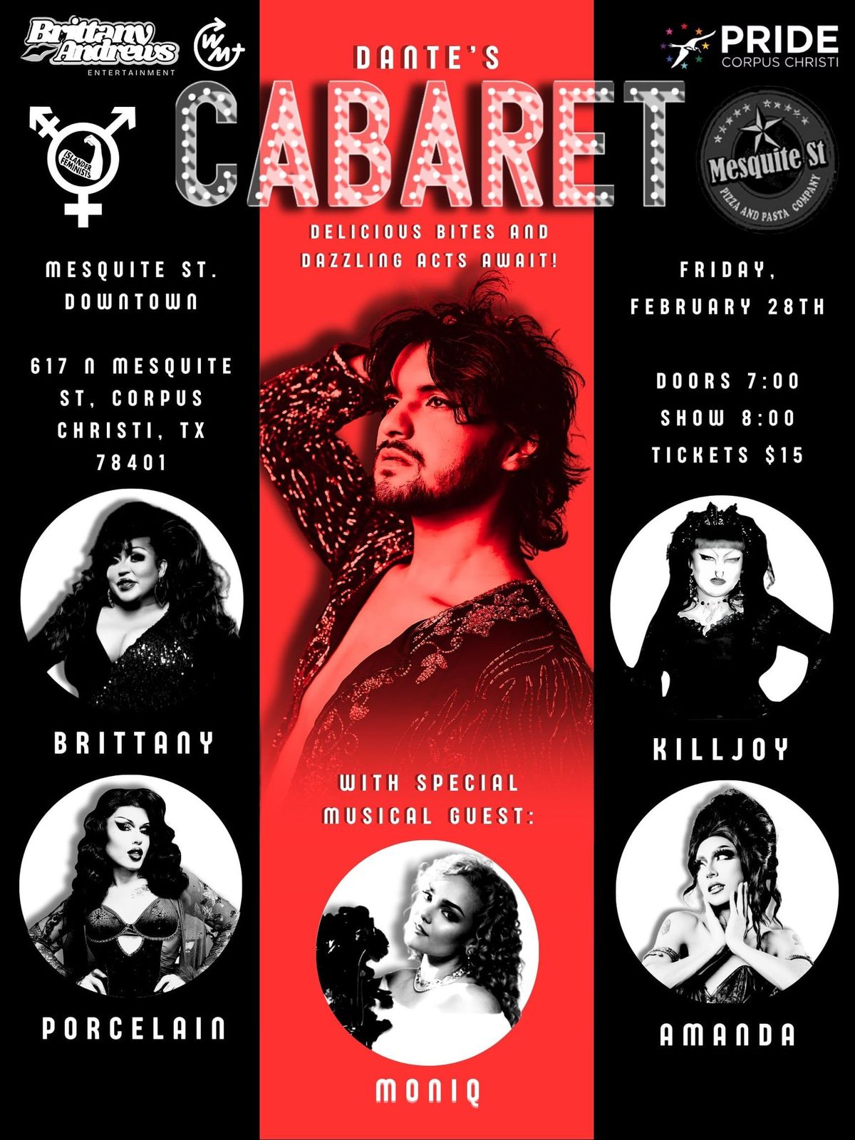 2\/28 - Dante's Cabaret @ Mesquite Street Downtown