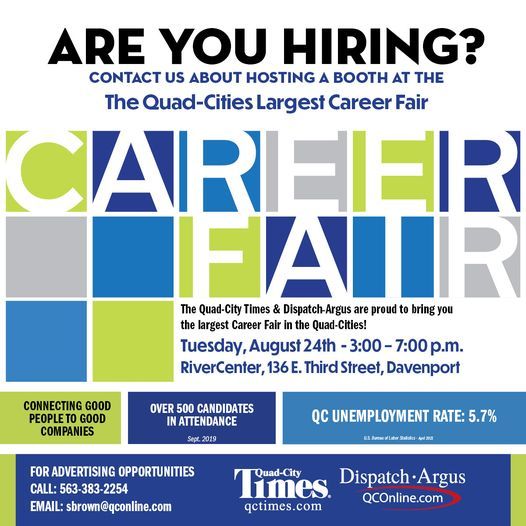 QuadCities Largest Career Fair, RiverCenter/Adler Theatre