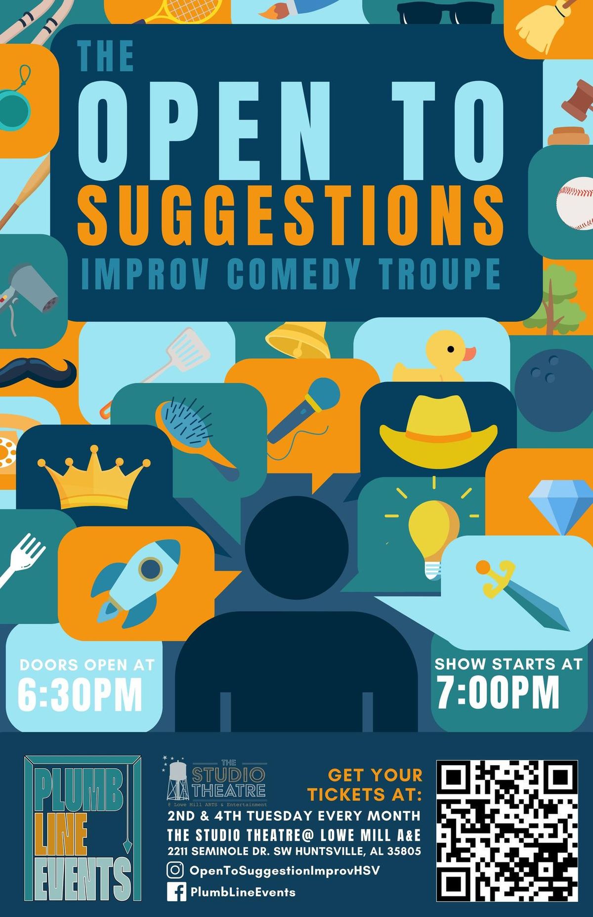 Open To Suggestions: July 23rd Improv Comedy Show