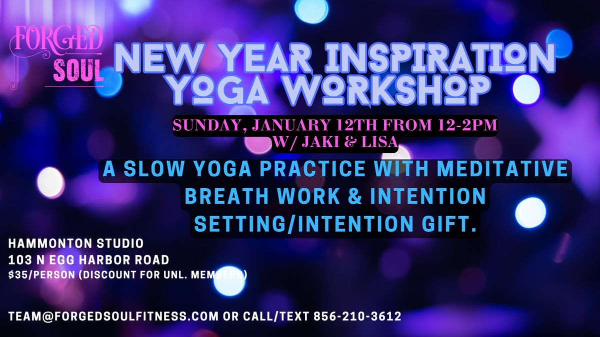 New Year Inspiration Yoga Workshop w\/ Jaki & Lisa