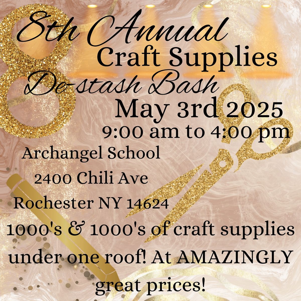 8th Annual Craft Supplies De-stash Bash