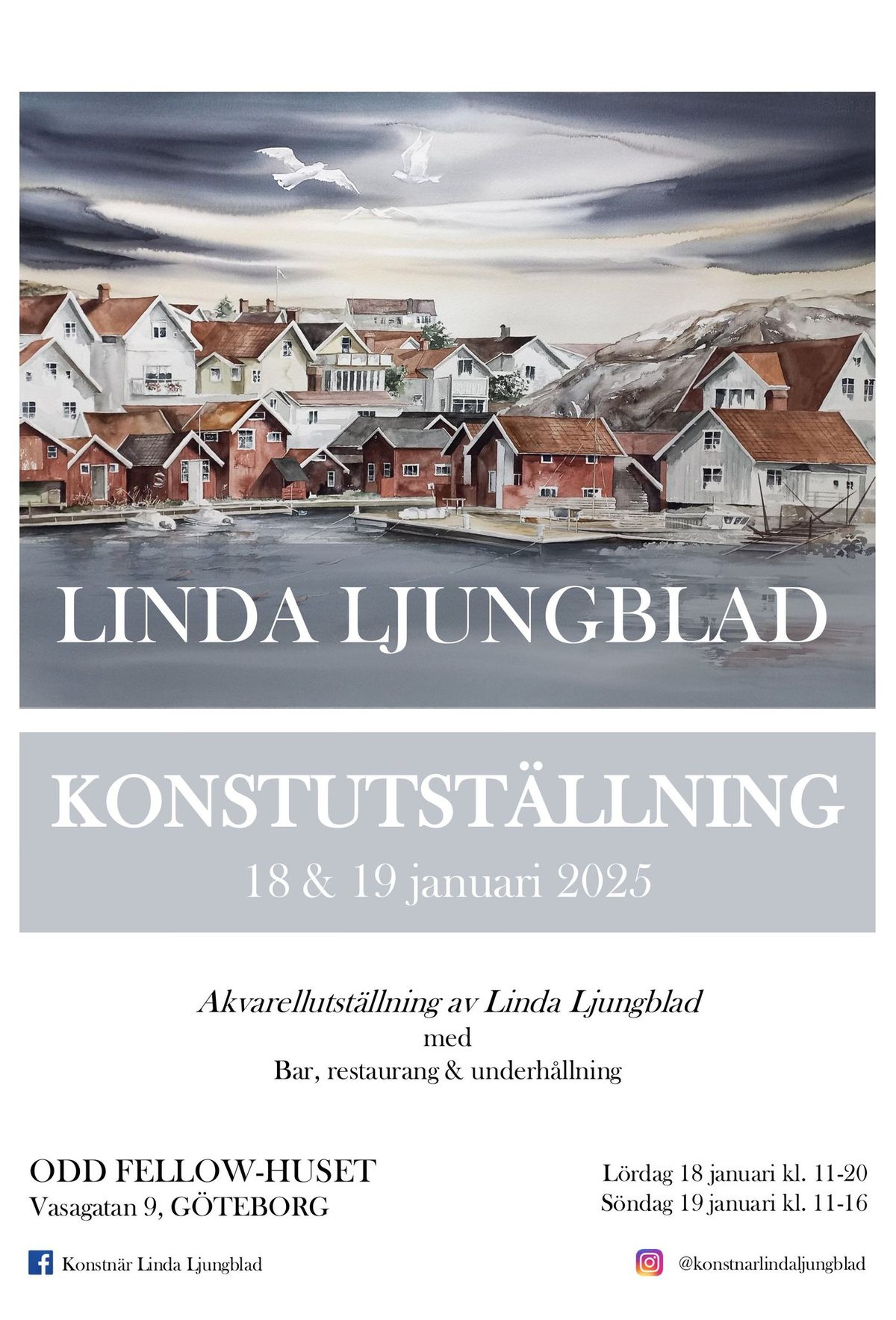 Konstutst\u00e4llning Linda Ljungblad 18 & 19 januari i G\u00f6teborg