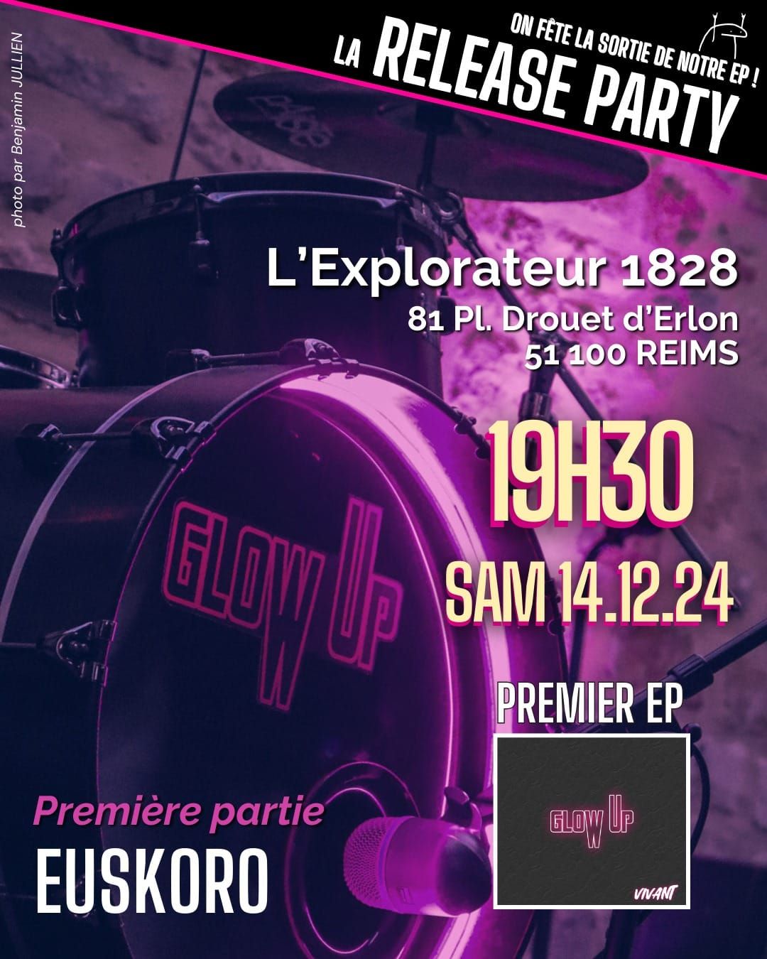 Concert "Release Party" de notre EP