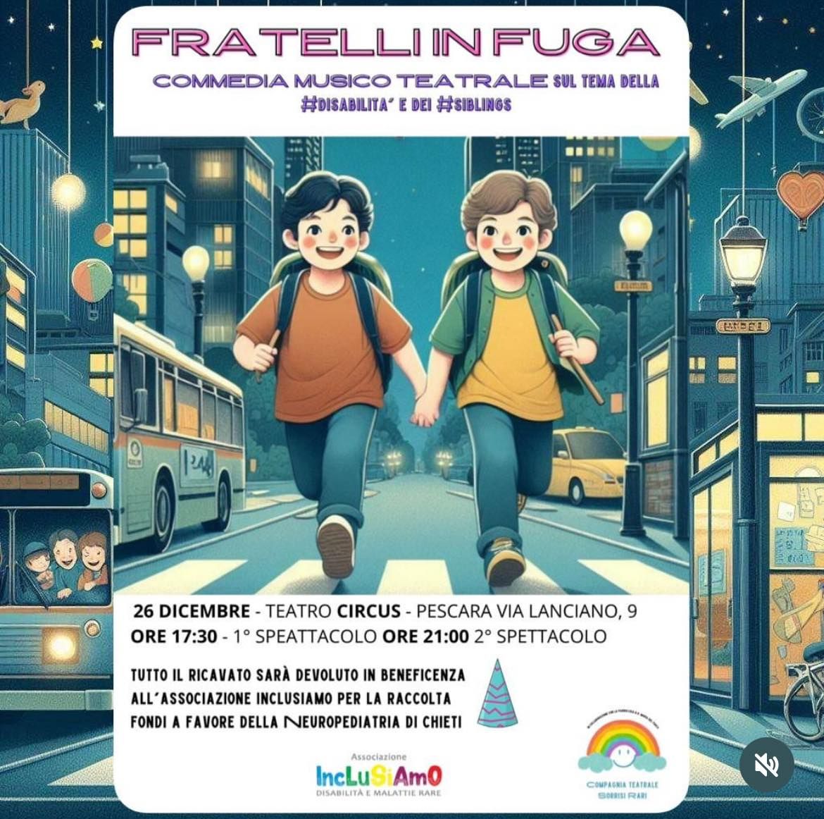 FRATELLI IN FUGA  spettacolo teatro