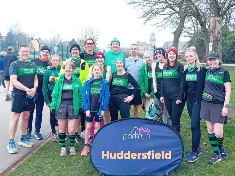 My 500th parkrun! Huddersfield Vegan Runners meetup and breakfast \ud83d\udc9a\ud83d\udda4