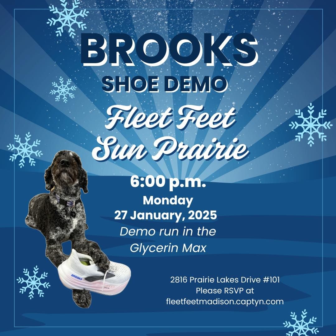 Brooks Shoe Demo at Fleet Feet Sun Prairie