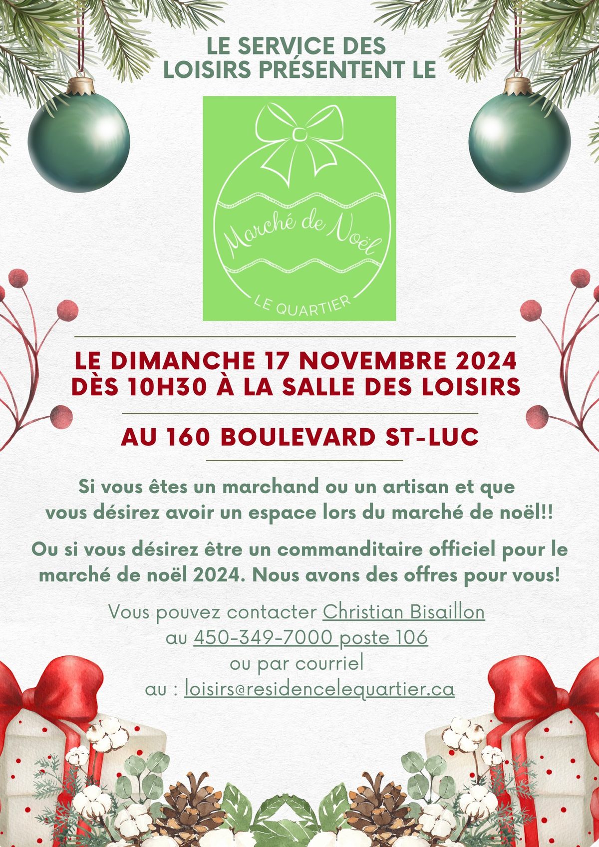 March\u00e9 de No\u00ebl du Quartier