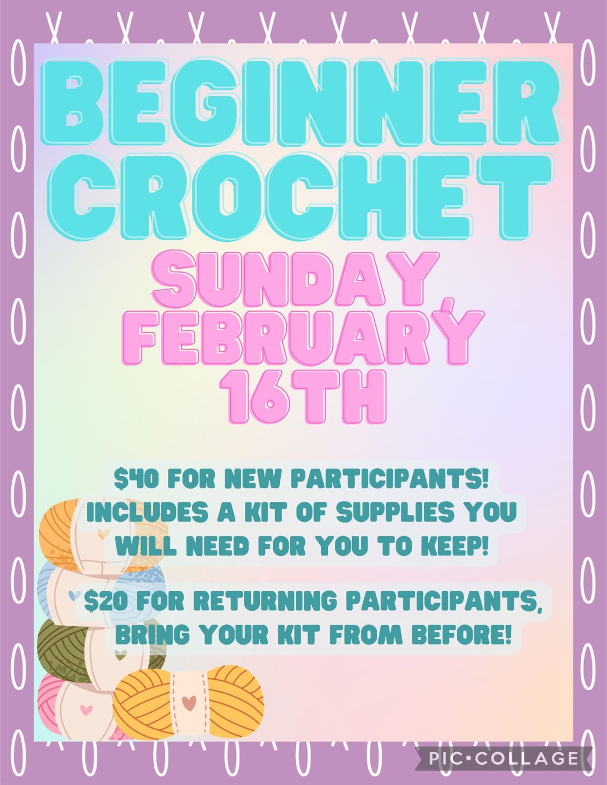 Beginner Crochet Class