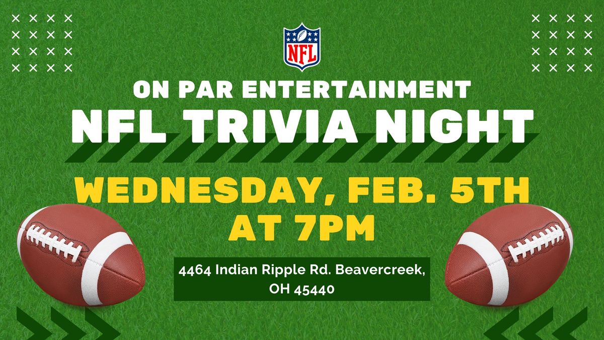 NFL Trivia Night at On Par Entertainment \ud83c\udfc8