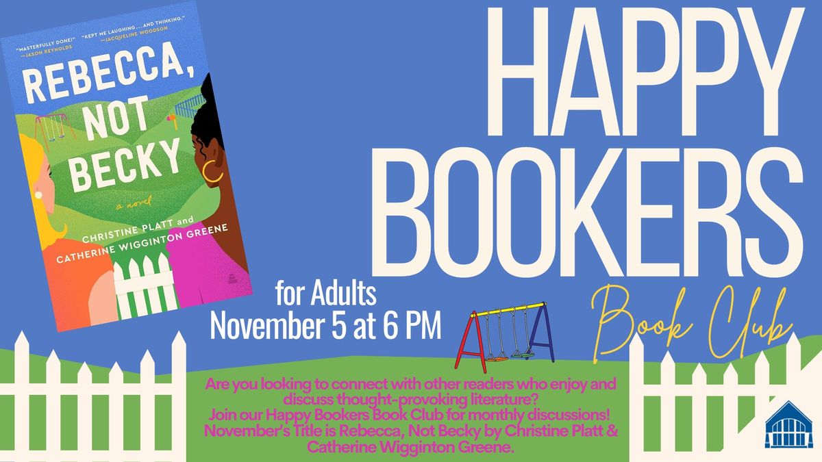 Happy Bookers Book Club For Adults