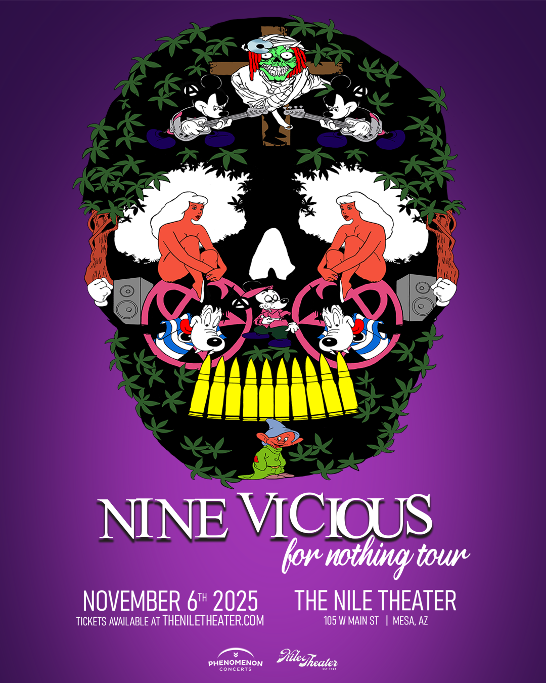 Nine Vicious at Cambridge Room at House of Blues Dallas