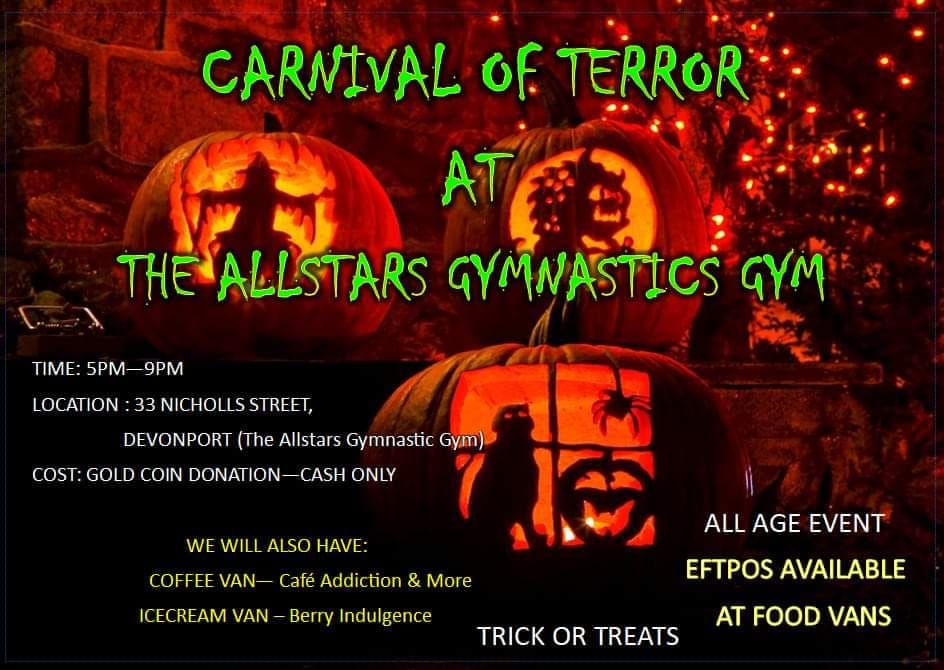 Carnival of Terror at The Allstars Gymnasts