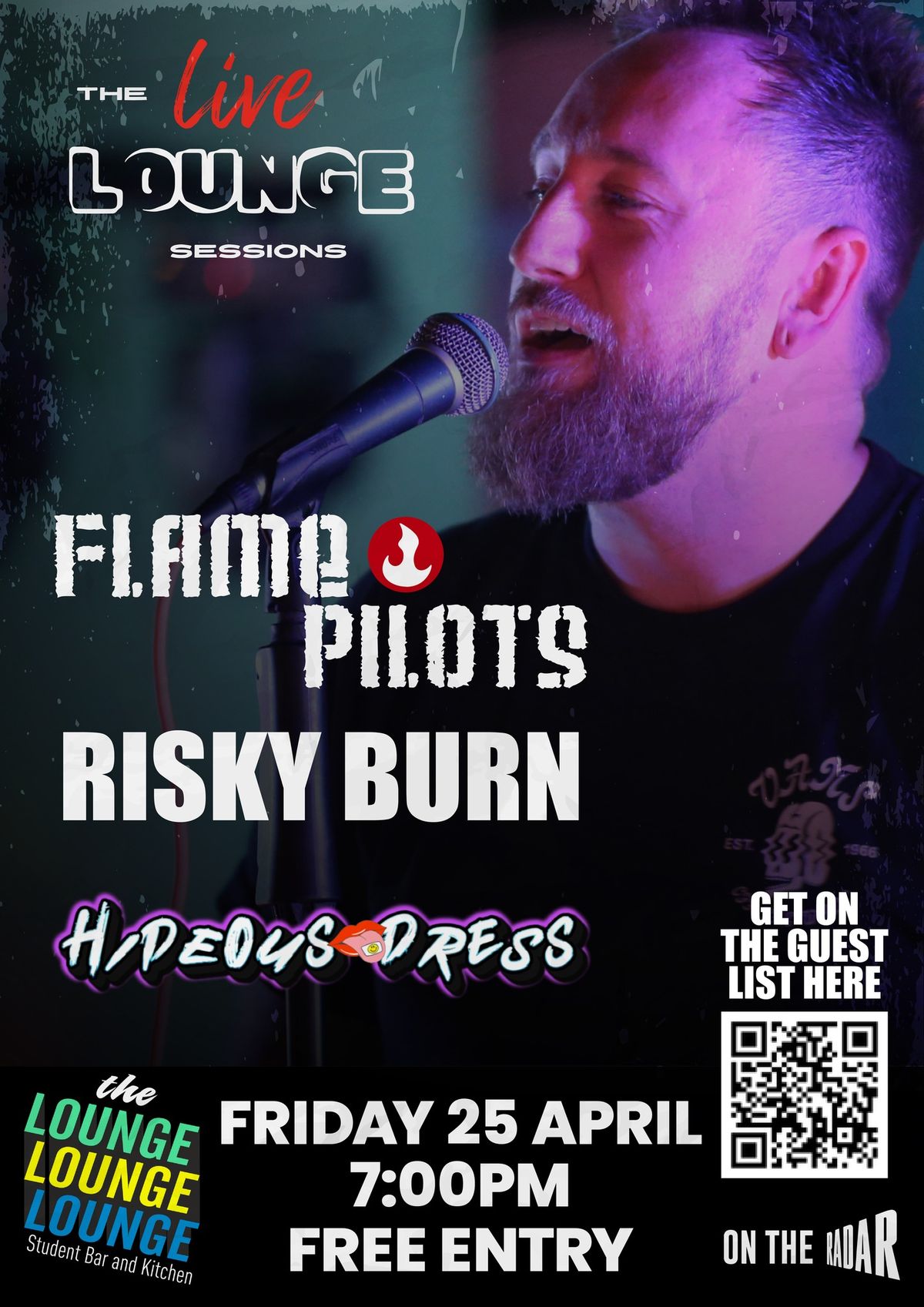 Live Lounge Session with Flame Pilots \/\/ Risky Burn \/\/ Hideous Dress