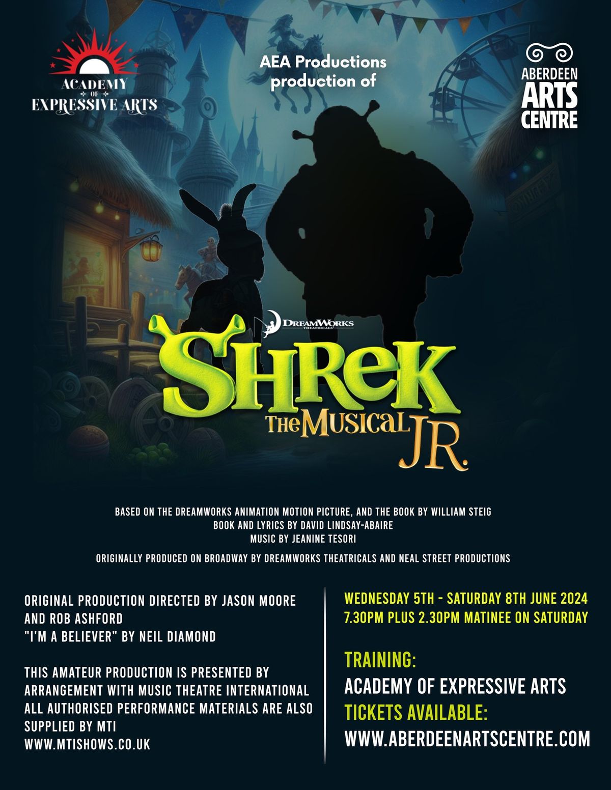 AEA Productions present "Shrek Jr"