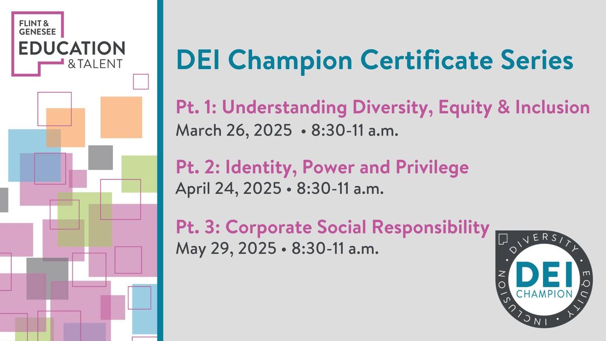 DEI Champion Certificate Series