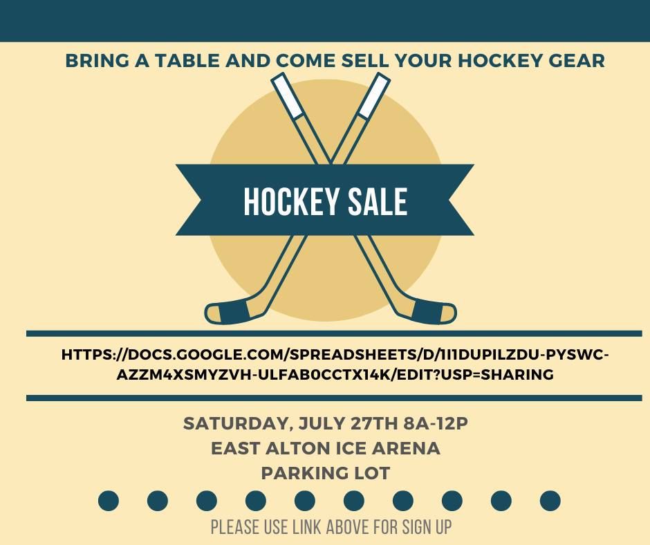 Summer Hockey Yard Sale