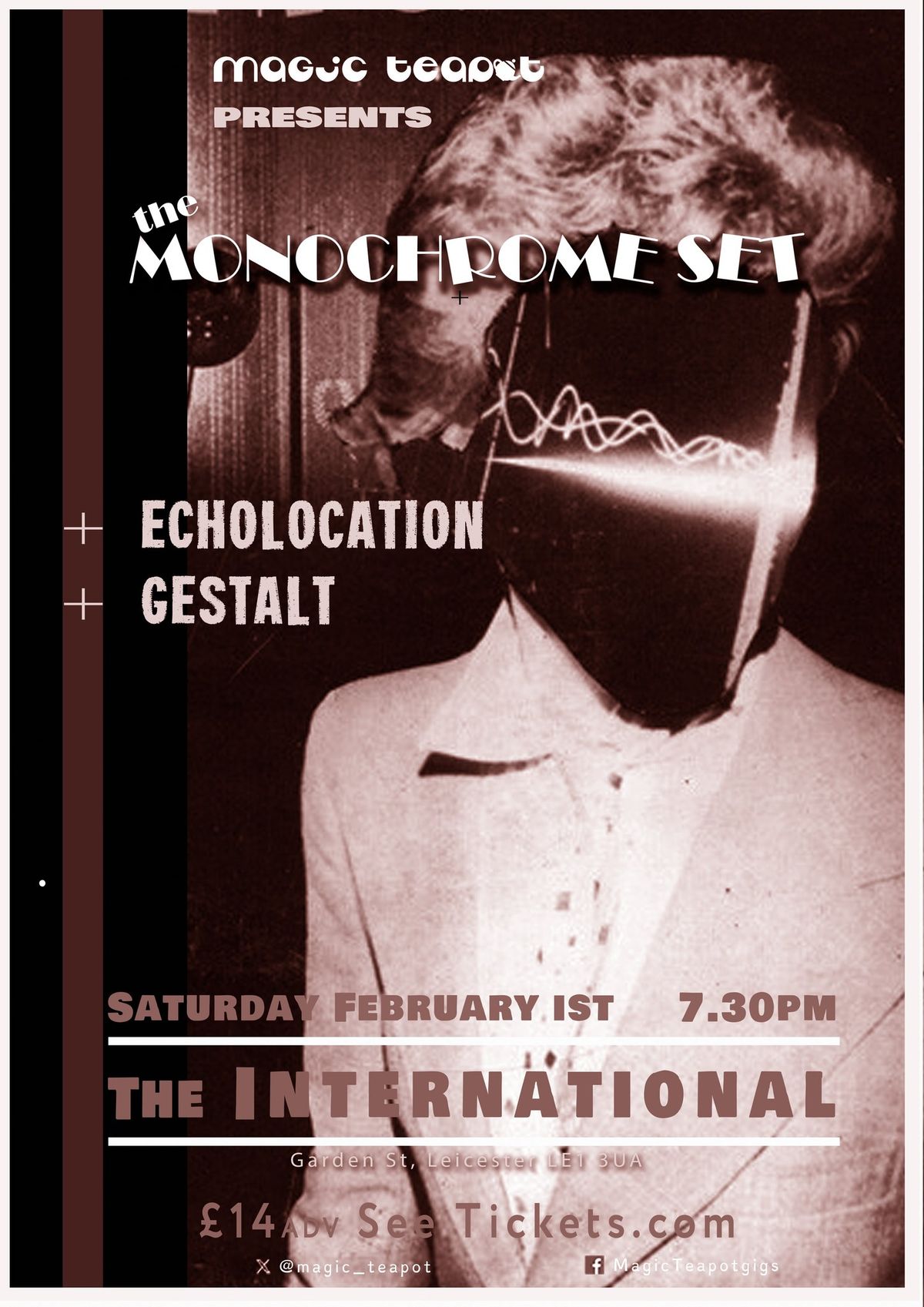 The Monochrome Set + Echolocation + Gestalt  @ The International Sat 1 Feb \u00a314 adv