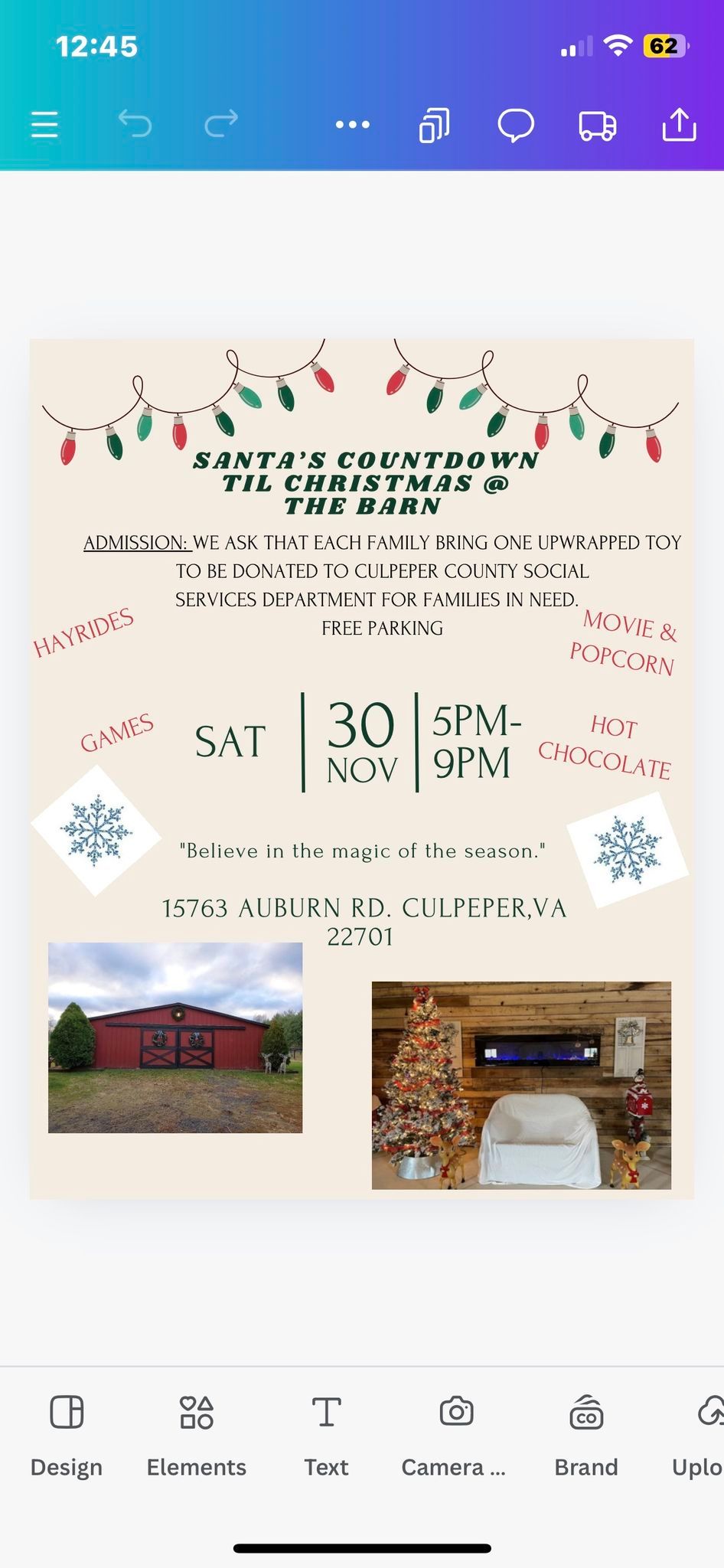 Santa Countdown til Christmas @ the Barn