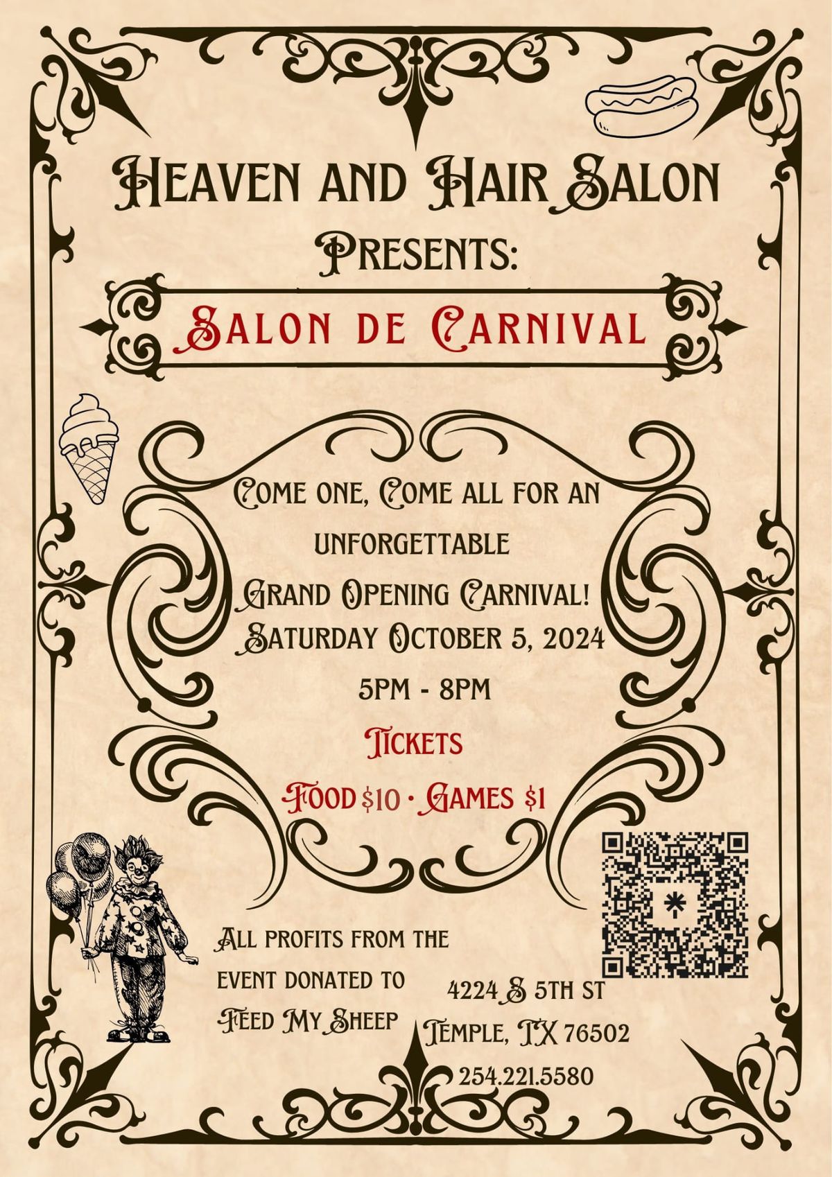 Heaven and Hair Salons Temple Grand Opening Carnival!