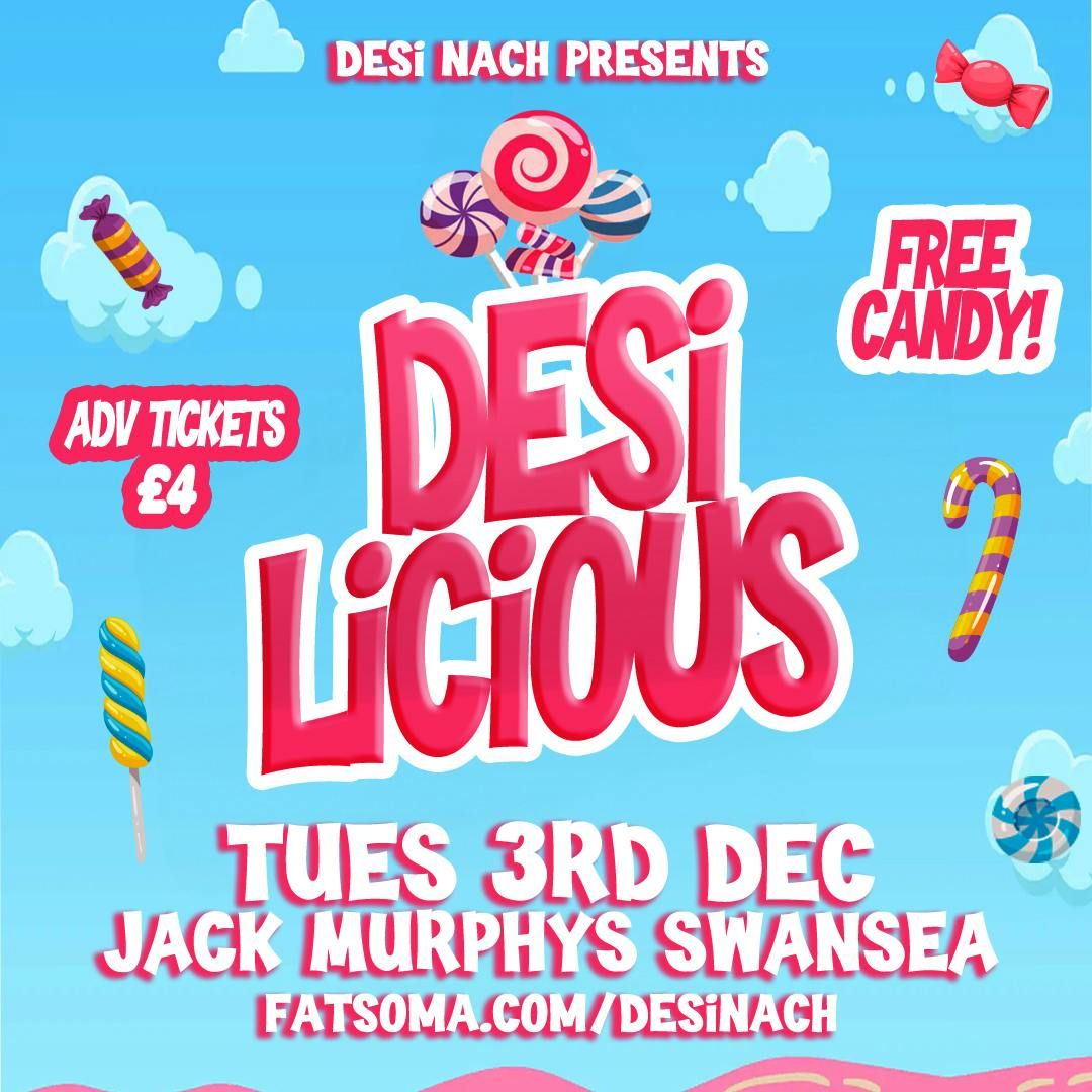 Desi Nach DESILICIOUS @ Jack Murphys Swansea 03.12.2024