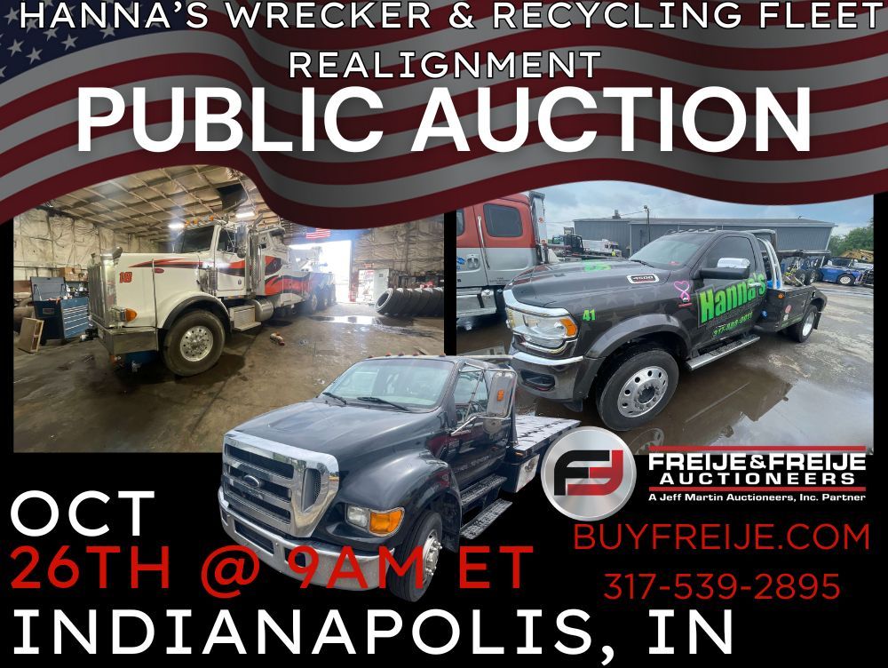 Hanna's Wrecker & Recycling Fleet Realignment Auction