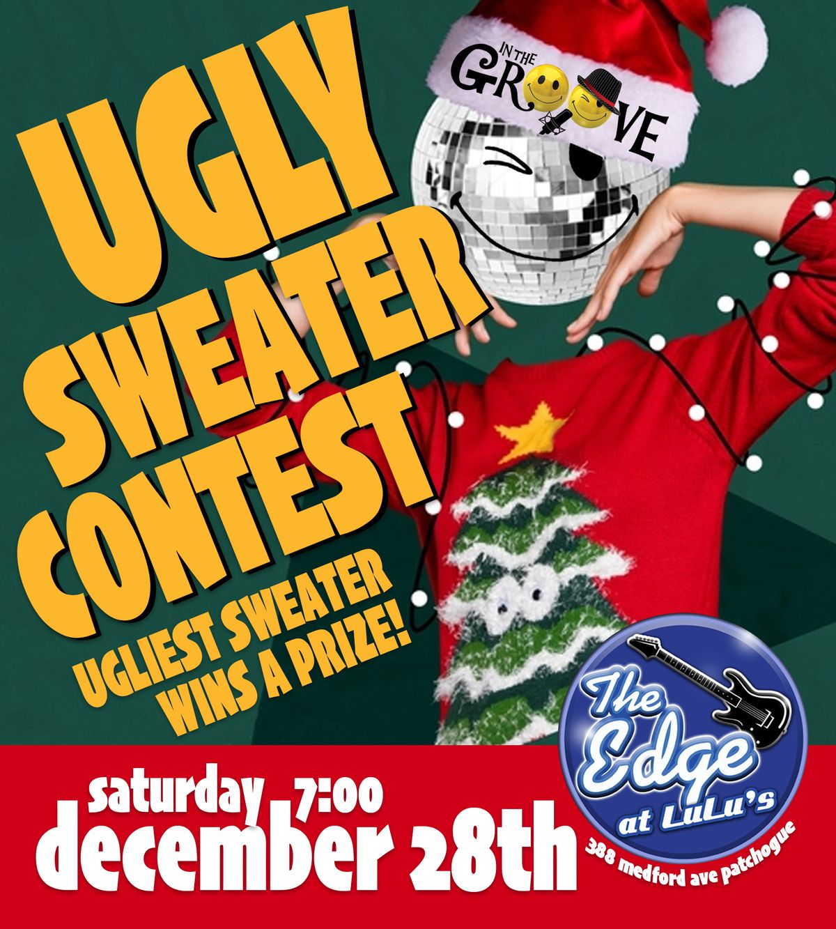 In The Groove Ugly Sweater Contest at The Edge at Lulu's!