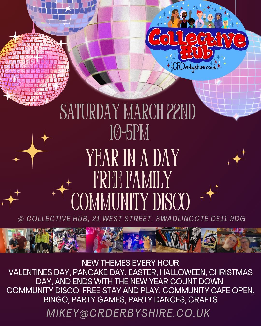 Year in a day - Free Community Disco Swadlincote 