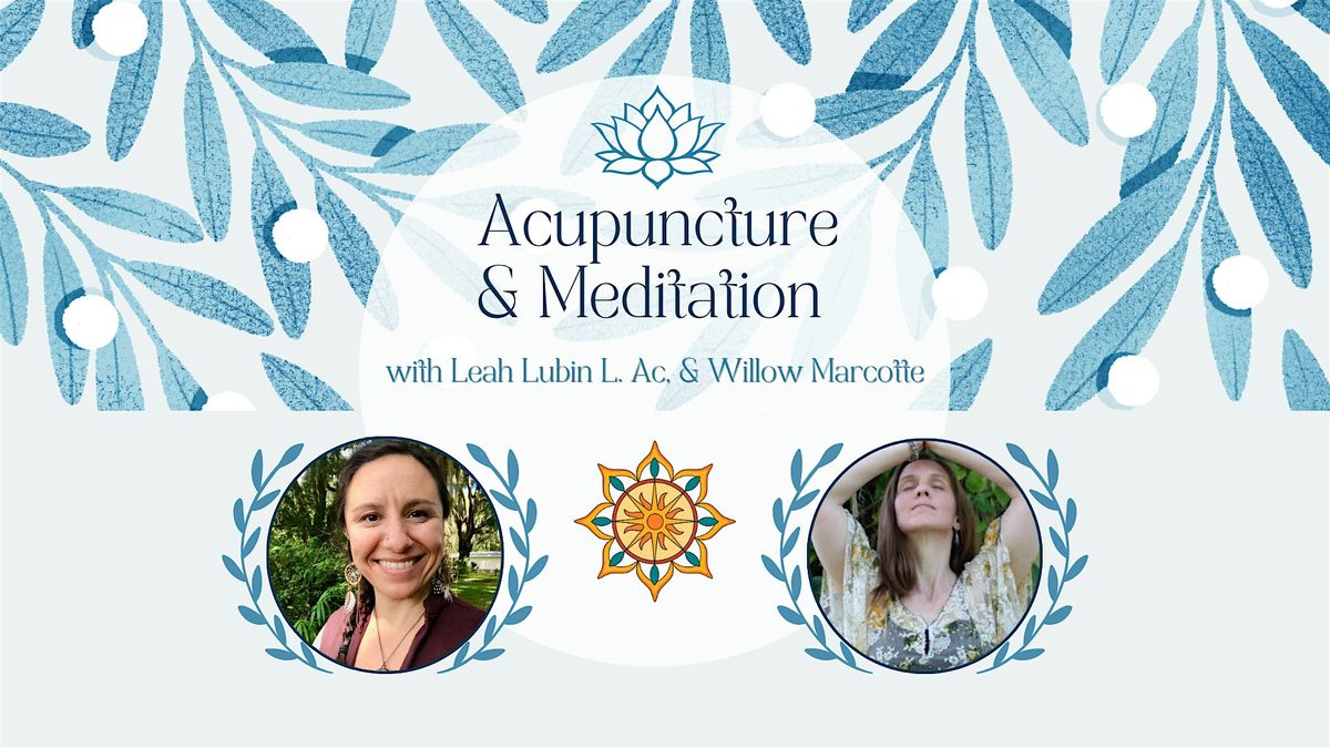 Acupuncture and Meditation with Leah Lubin L.Ac & Willow Marcotte