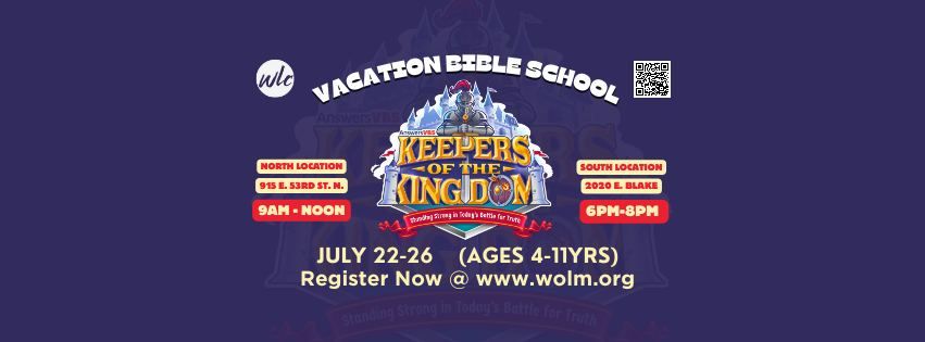 Vacation Bible School "Keepers of the Kingdom"