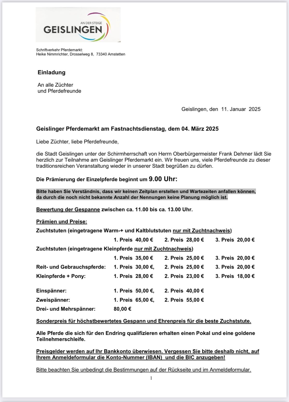 Pferdemarkt Geislingen an der Steige