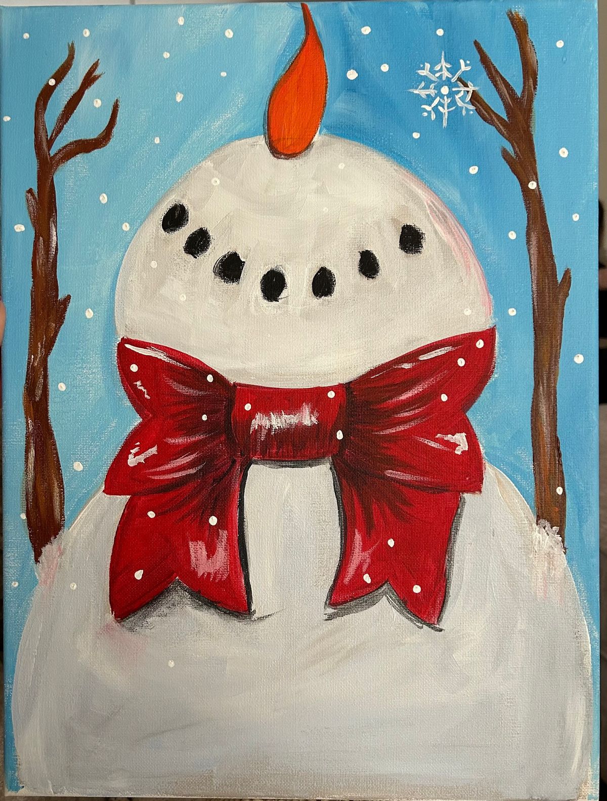 Snowman Paint and Sip