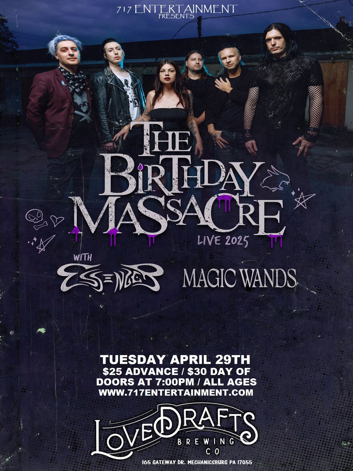 The Birthday Massacre w\/ Essenger & Magic Wands at Lovedrafts