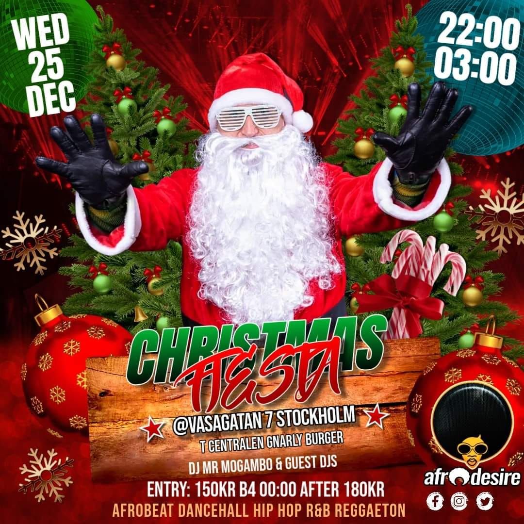 Afrobeat Xmas Fiesta @Vasagatan 7 Stockholm