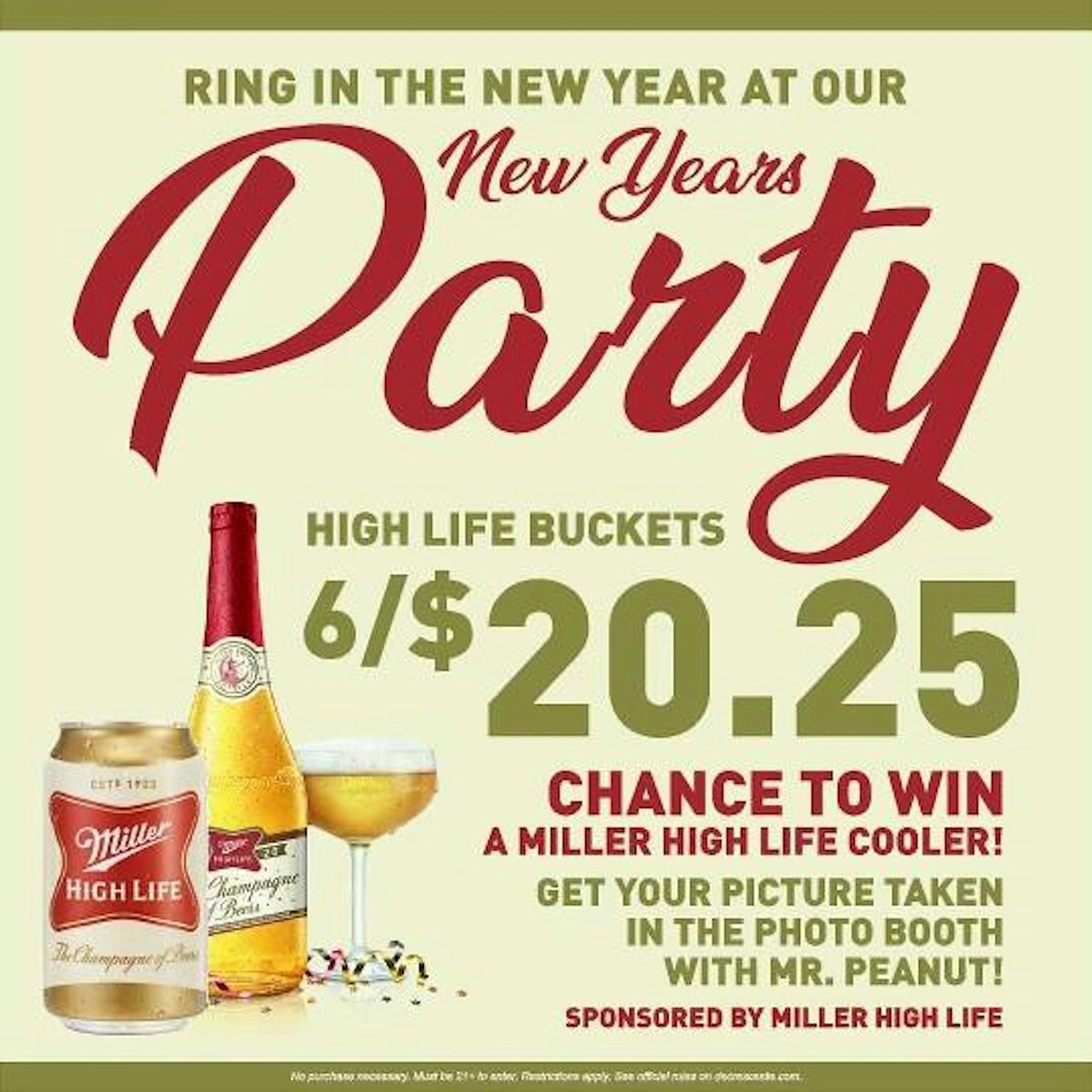 New Years Party Featuring Miller High Life