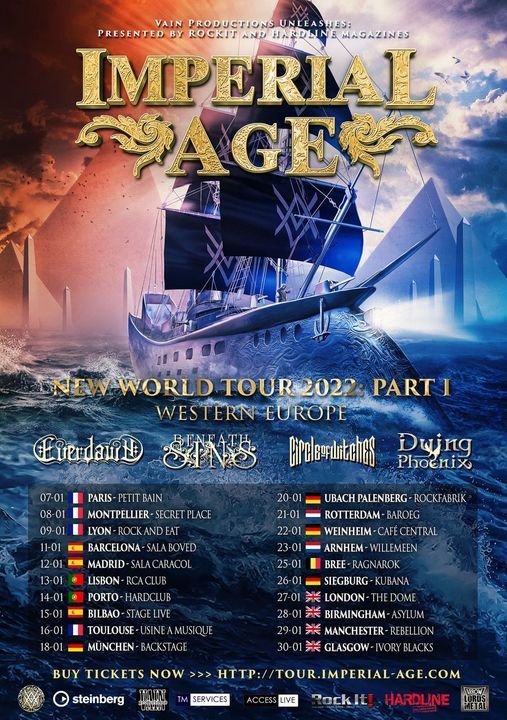 Nachholshow l IMPERIAL AGE - NEW WORLD TOUR 2022 Part I l Backstage M\u00fcnchen