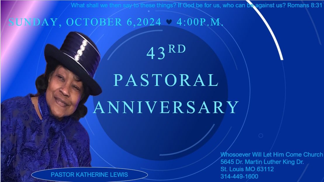 43RD Pastoral Anniversary