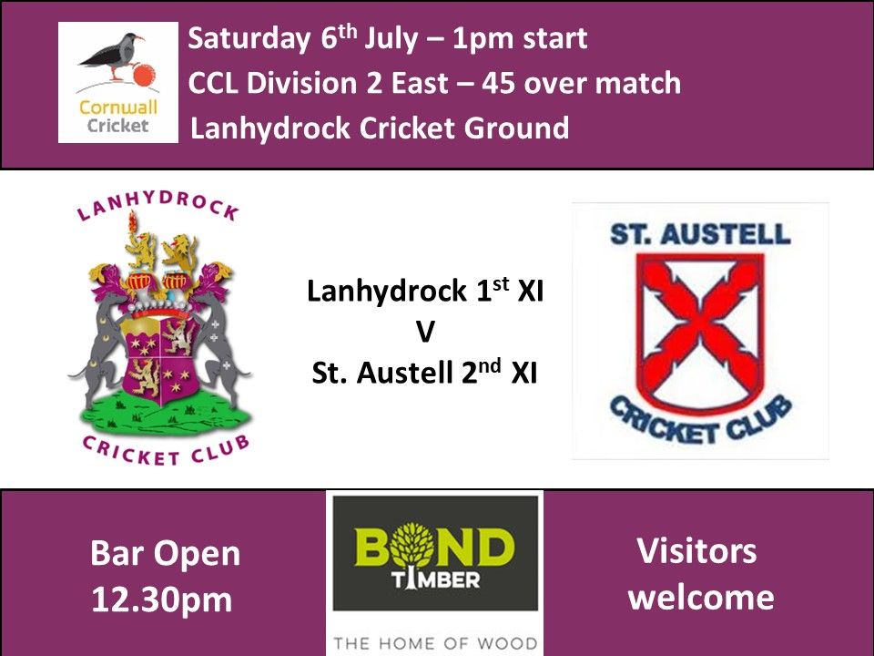 Lanhydrock 1st XI v St. Austell 2nd XI