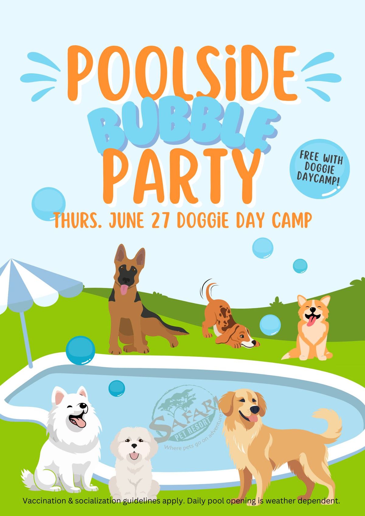 Poolside Bubble Party