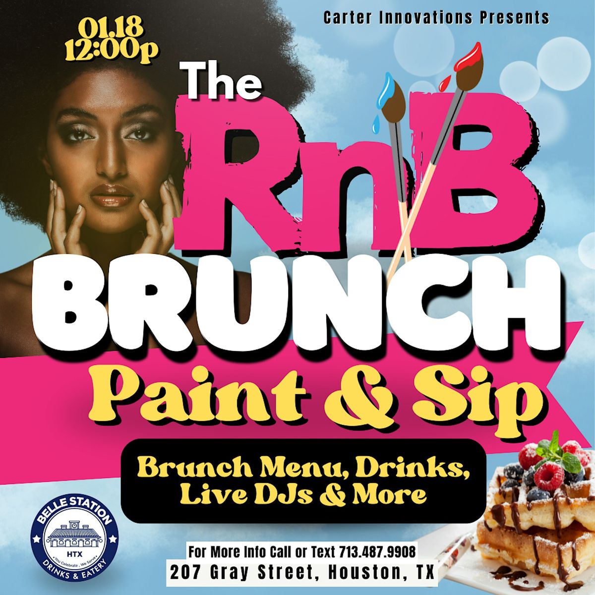 The R&B Brunch Paint & Sip \u201cMLK WEEKEND\u201d