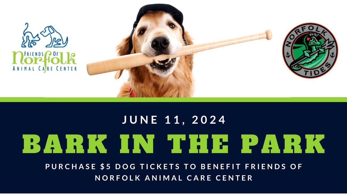 Norfolk Tides 'Bark in the Park' to benefit Friends of Norfolk Animal Care Center