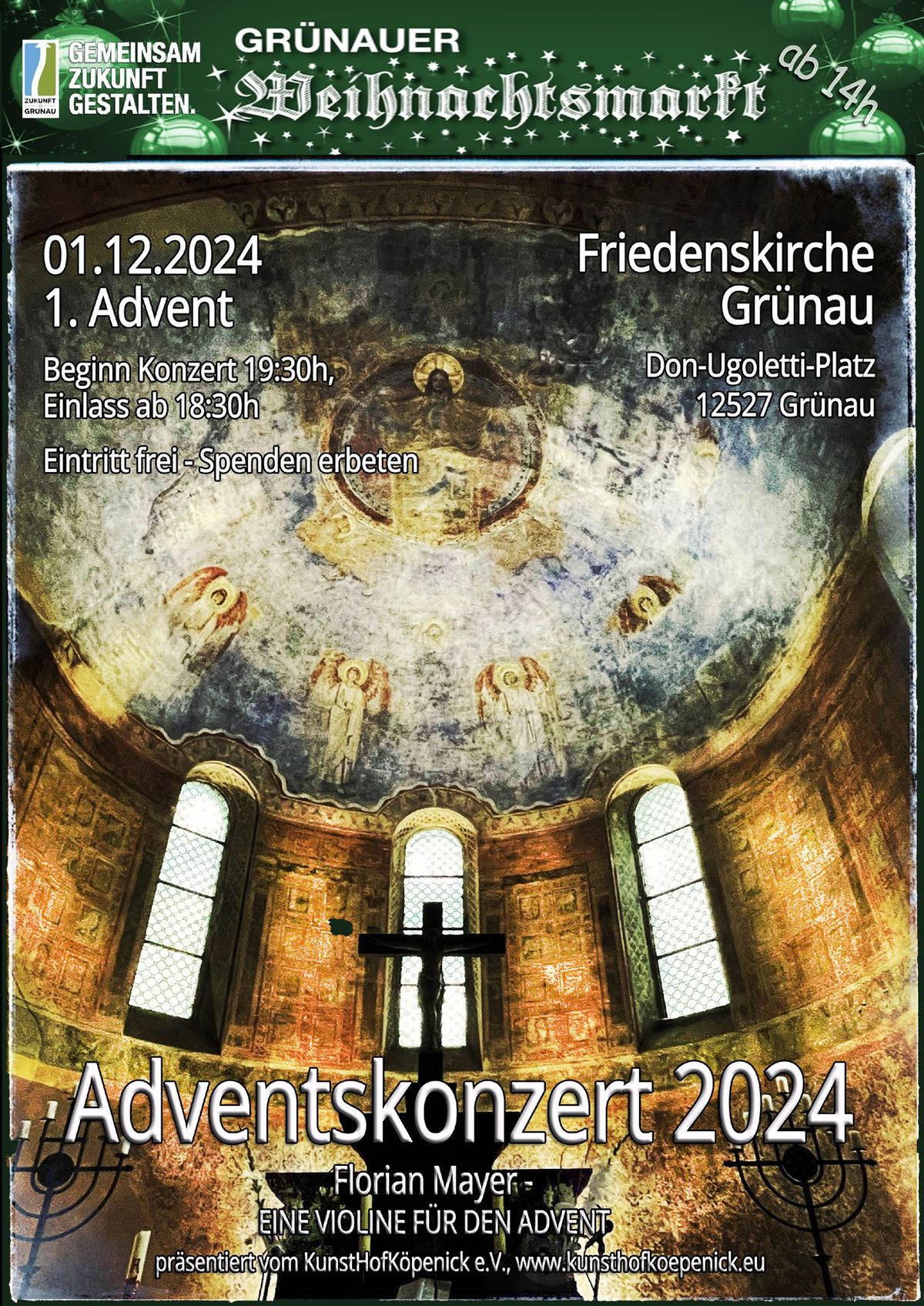 3. Adventskonzert des KunstHofK\u00f6penick e.V.- Eine Violine f\u00fcr den 1.Advent -