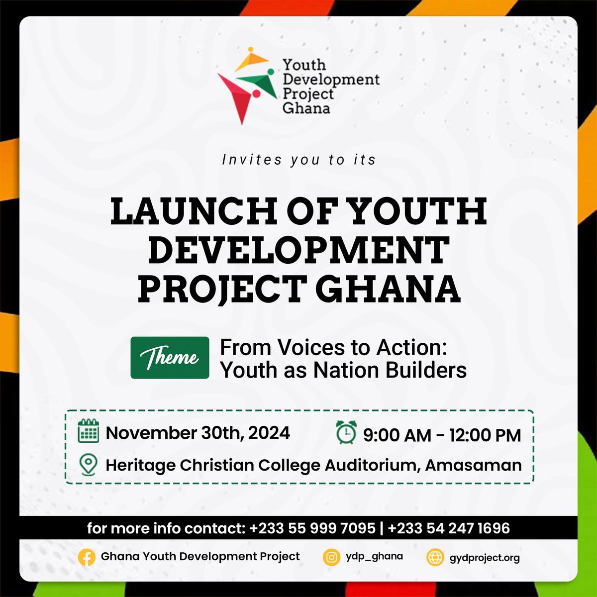 Launch of Youth Development Project Ghana